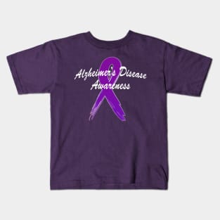 Alzheimers Disease Ribbon of Hope Kids T-Shirt